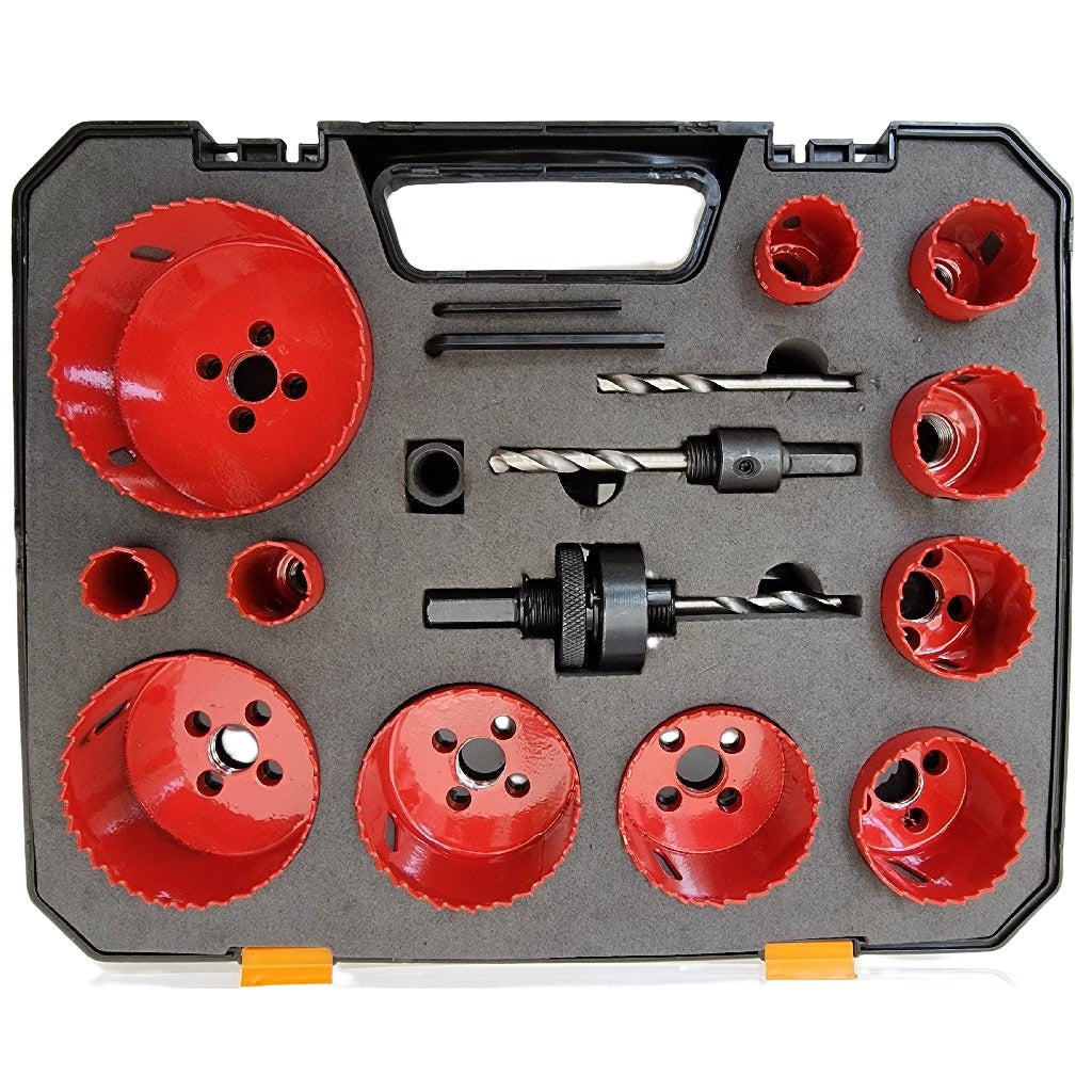 ACC HS011 Hole Saw Set Bi-Metal 11 pce + Drivers Holemaker