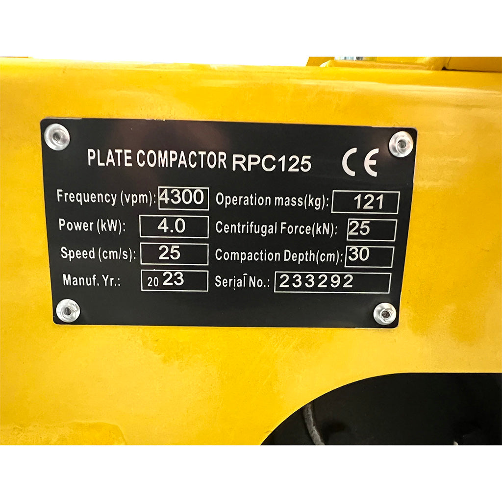 COMP RPC124-4 Plate Compactor 126Kg 25kn Reversible