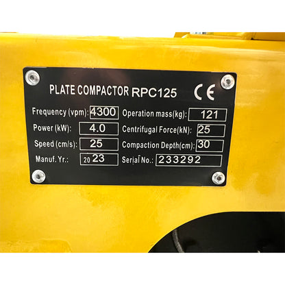 COMP RPC124-4 Plate Compactor 126Kg 25kn Reversible