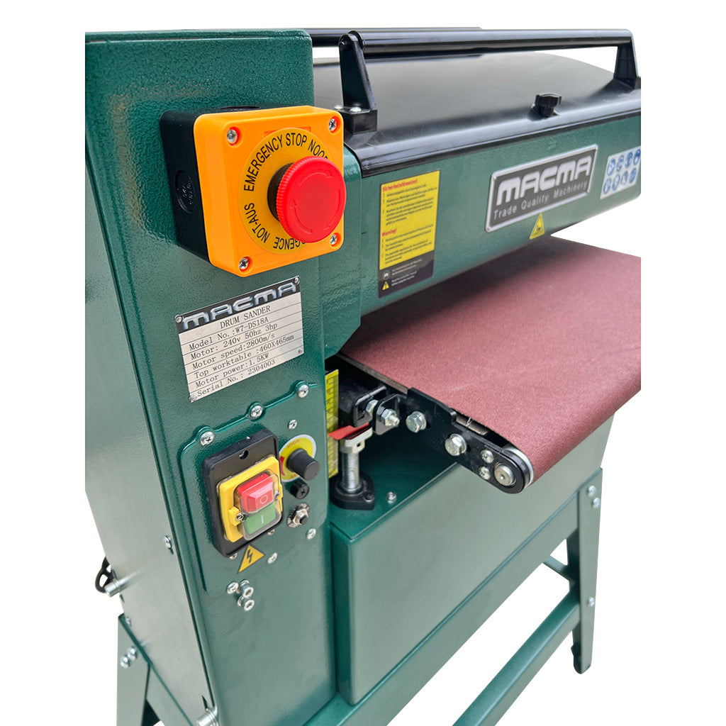 DS18A Belt Drum Sander 18" 3Hp