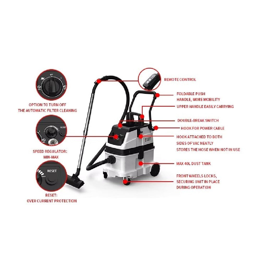 VC 507  Industrial M class Vacuum cleaner 40L  " Introductory offer price"