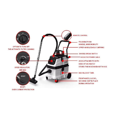 VC 507  Industrial M class Vacuum cleaner 40L  " Introductory offer price"