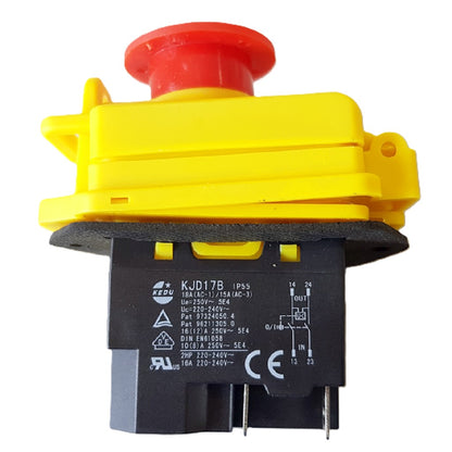 PS KJD17GF 16amp 240volt switch with safety stop cover 4 Terminals