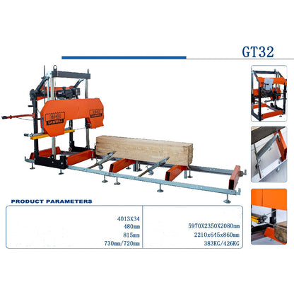 GT36HD  Sawmill 36" 6m Track / Other Saw Mills indent