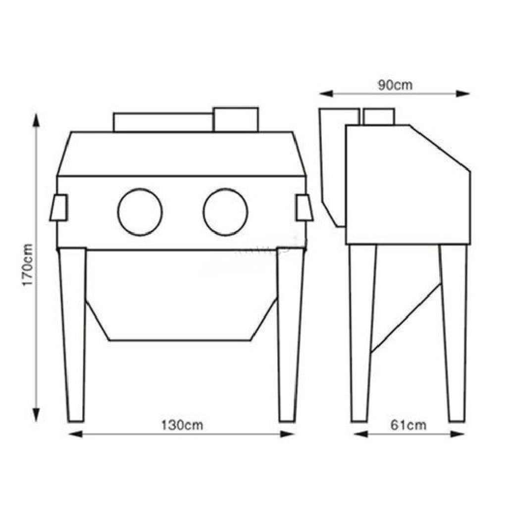 XH SBC420 Sand blasting Cabinet