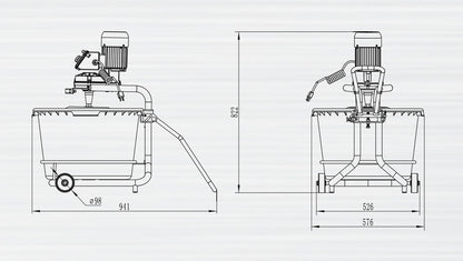 XH-MXA65  Mortar Mixer with universal paddle 65L