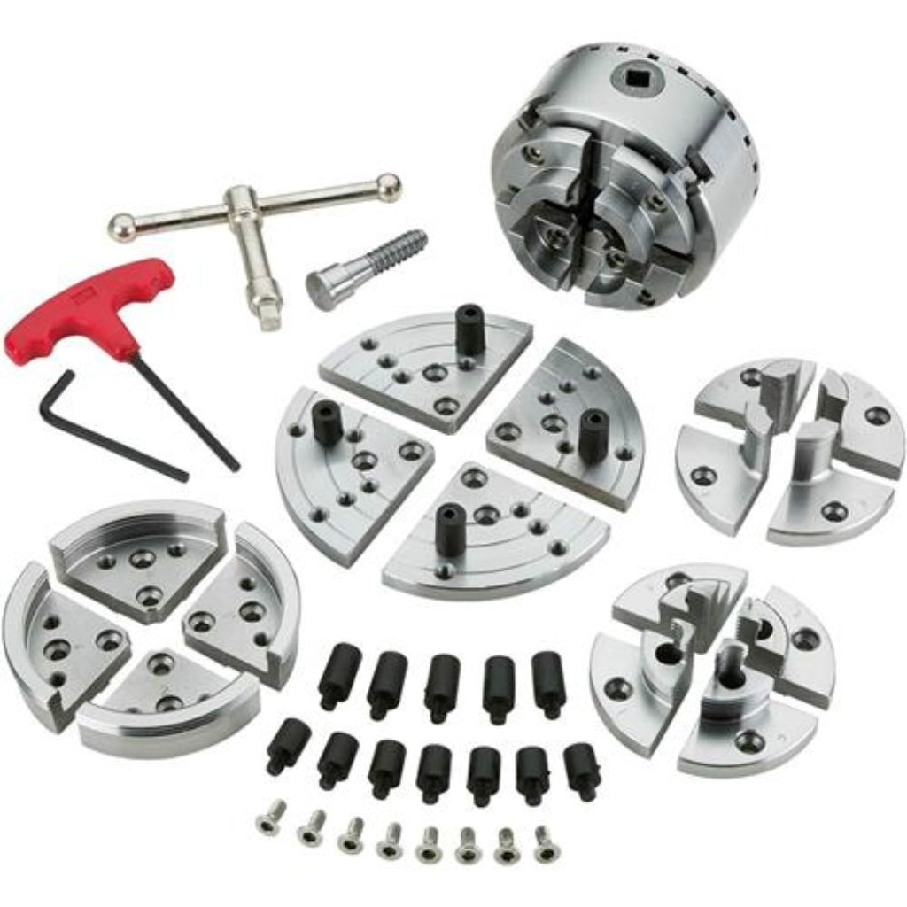 CK4.5Z/S1  Wood lathe chuck set 4.5" 4Jaw +5pce